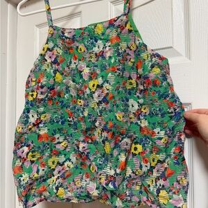 Maeve Anthropologie Quinn Textured Cami Green Size US 10 Boho